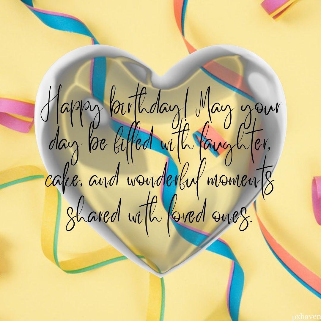 Happy birthday! May your day be filled with laughter, cake, and wonderful moments shared with loved ones.