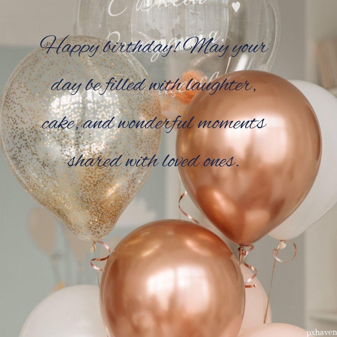 Happy birthday! May your day be filled with laughter, cake, and wonderful moments shared with loved ones.