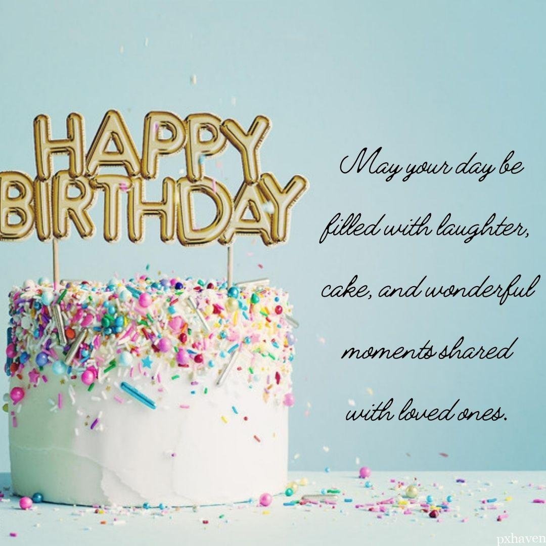 Happy birthday cake with lots of confetti and colourful Lovely birthday cake. Birthday wishes and quotes. Happy birthday! May your day be filled with laughter, cake, and wonderful moments shared with loved ones.