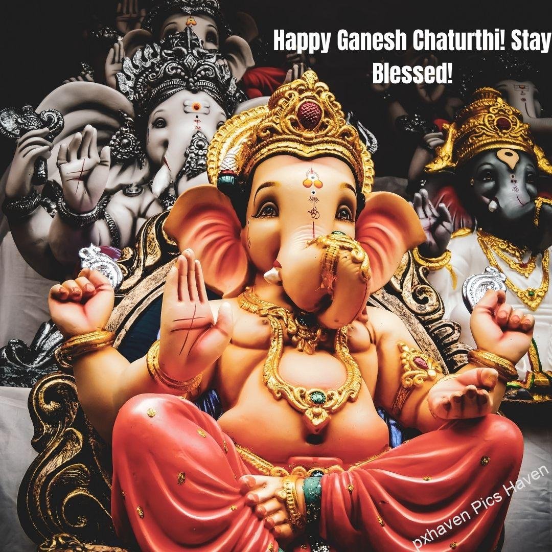 On this auspicious occasion of Ganesh Chaturthi, may you find the strength to overcome challenges and the wisdom to make the right choices. Happy Ganesh Chaturthi! free download. HD image