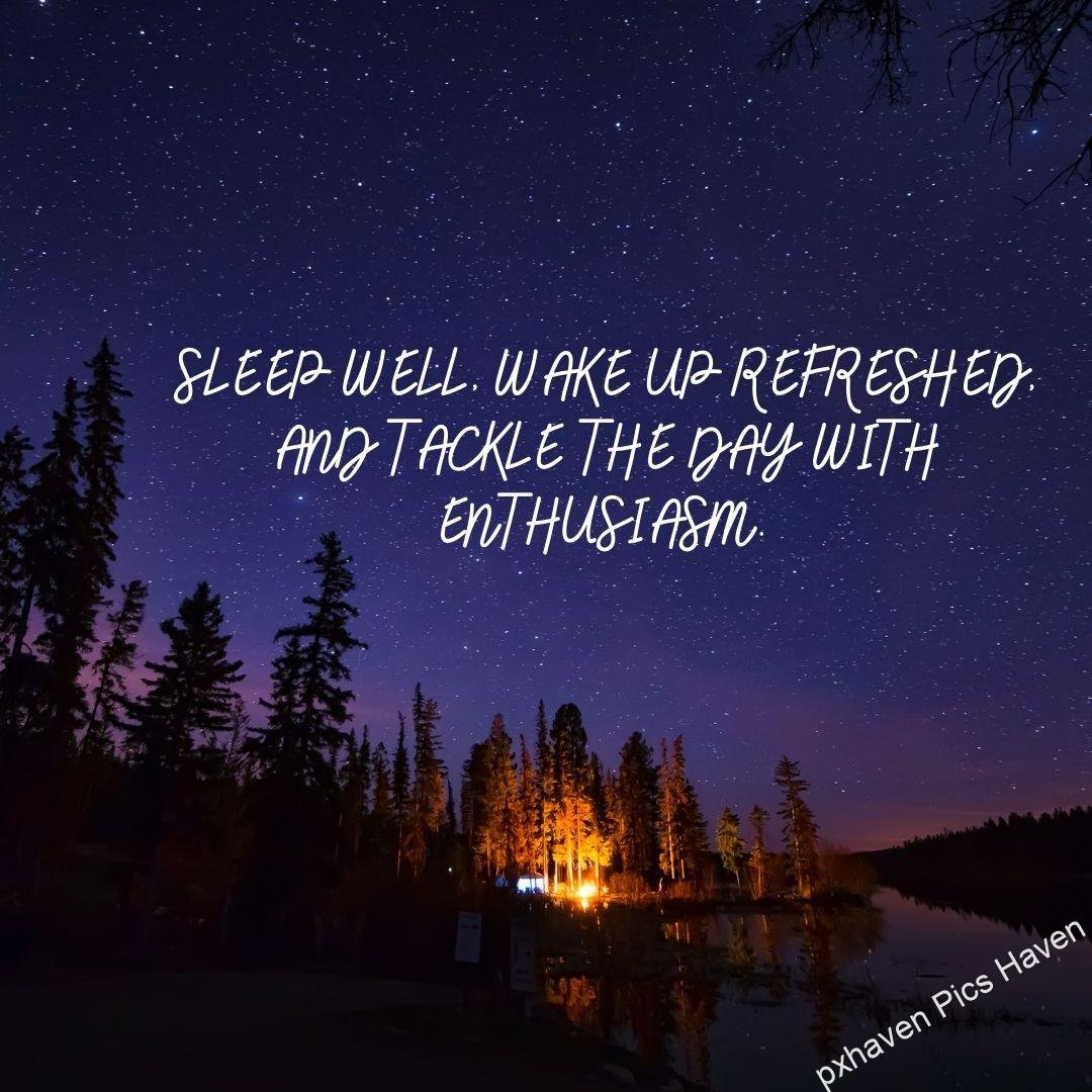 Good night with dark night with water light, fire and pine trees. Sleep well, wake up refreshed, and tackle the day with enthusiasm. Good night. Free download HD images.