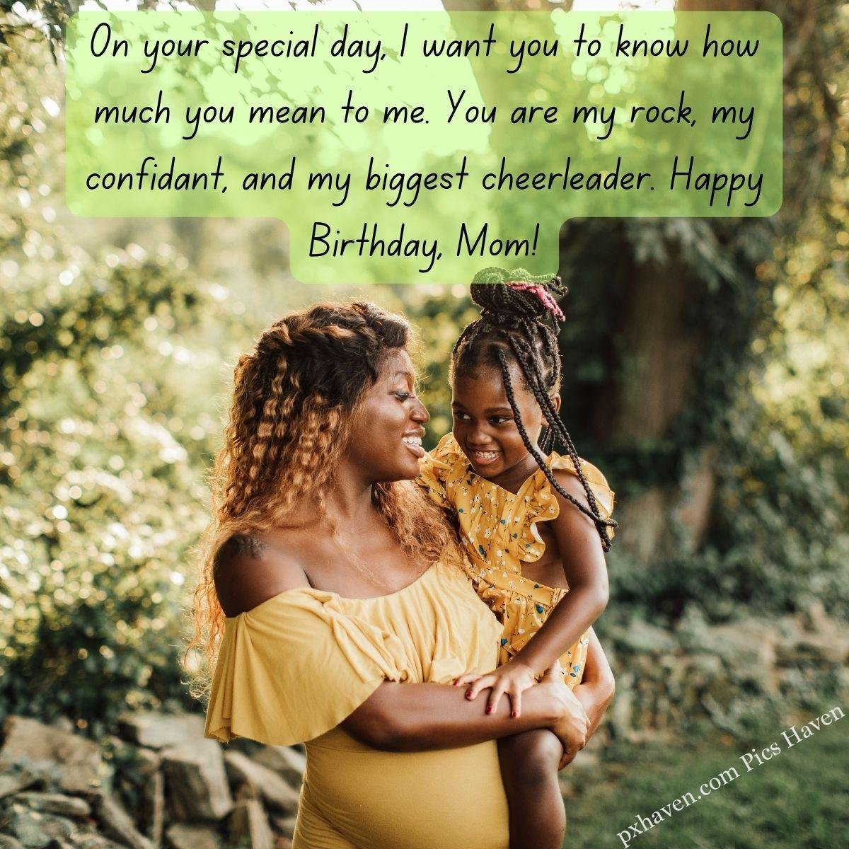 Happy Birthday Wishes and quotes for Mother from her daughter. On your special day, I want you to know how much you mean to me. You are my rock, my confidant, and my biggest cheerleader. Happy Birthday, Mom! Mother and daughter playing and hugging together. Free download. HD images. WhatsApp status for mother birthday.