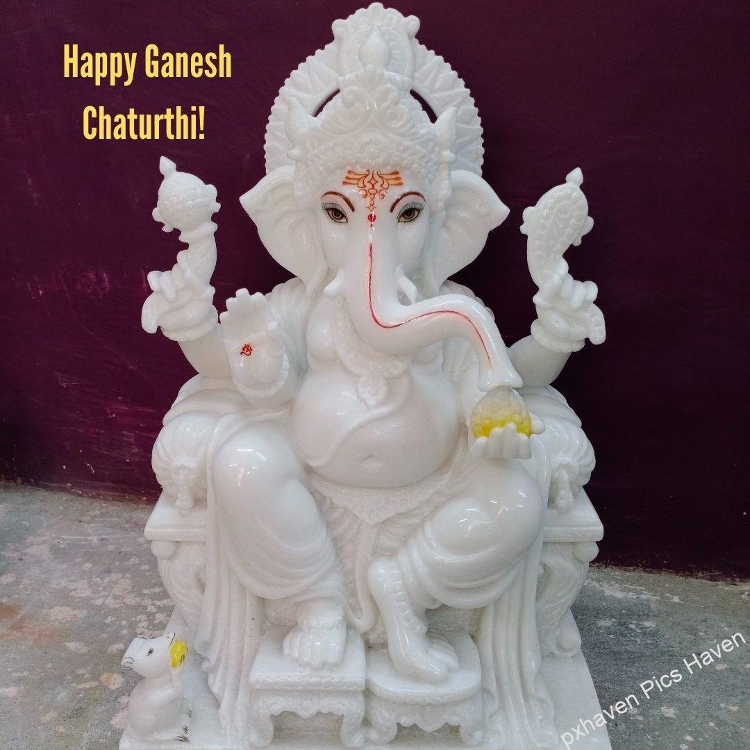 Beautiful log Ganesh HD image. Free download. May Lord Ganesha's elephant head symbolize wisdom, his broken tusk represent sacrifice, and his blessings grant you a life of meaning. Happy Ganesh Chaturthi!