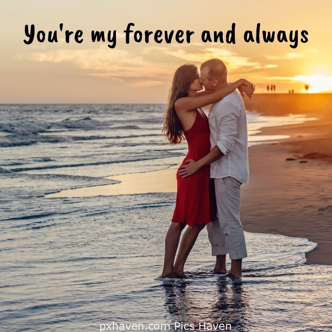 You're my forever and always. A girl and boy talking holding hands in relationship and love. romantic couple images and quotes. Love Quotes and Images for Couples. HD images. Free download.