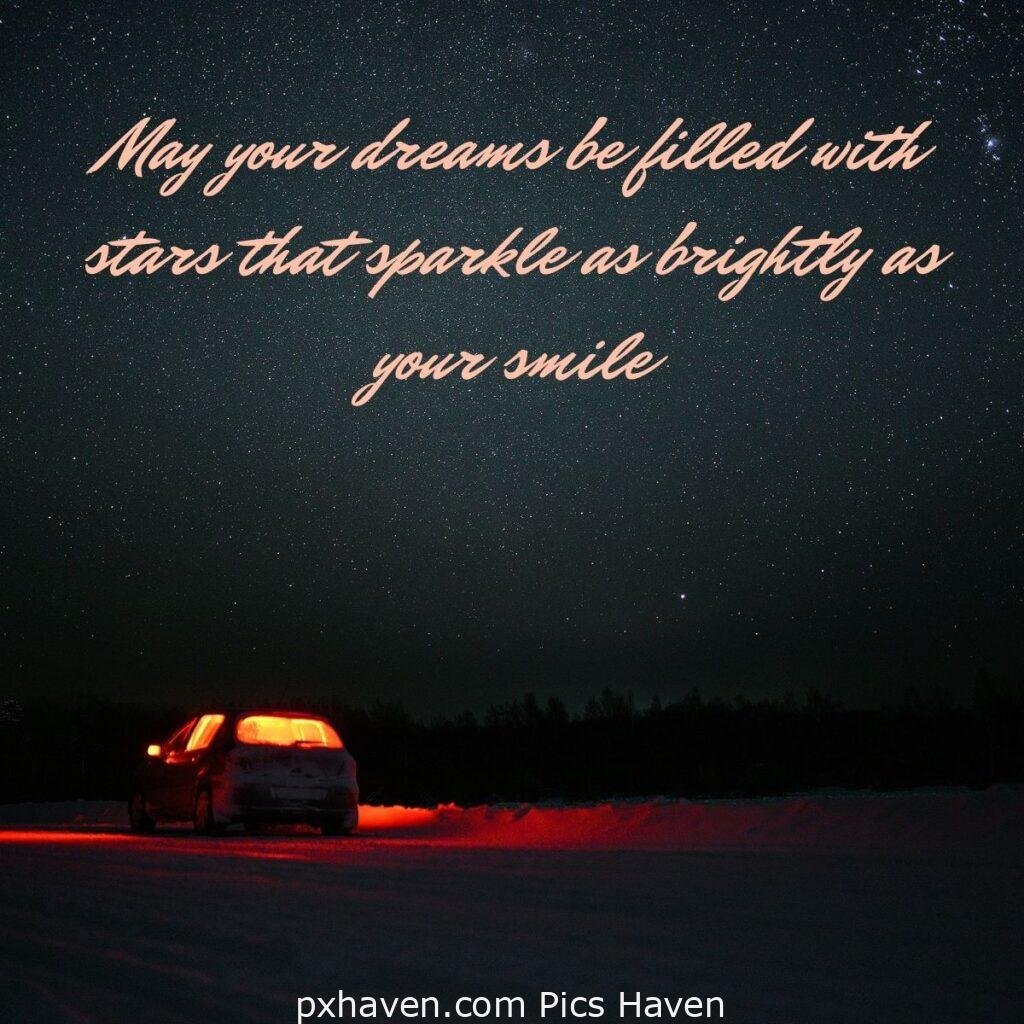 May your dreams be filled with stars that sparkle as brightly as your smile. Good Night. HD images. Free download. Good Night WhatsApp images.