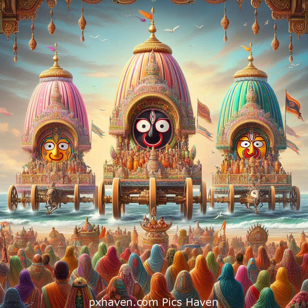 Rath Yatra. Lord Jagannath Balbhadra and Subhadra. Free Download. Full HD