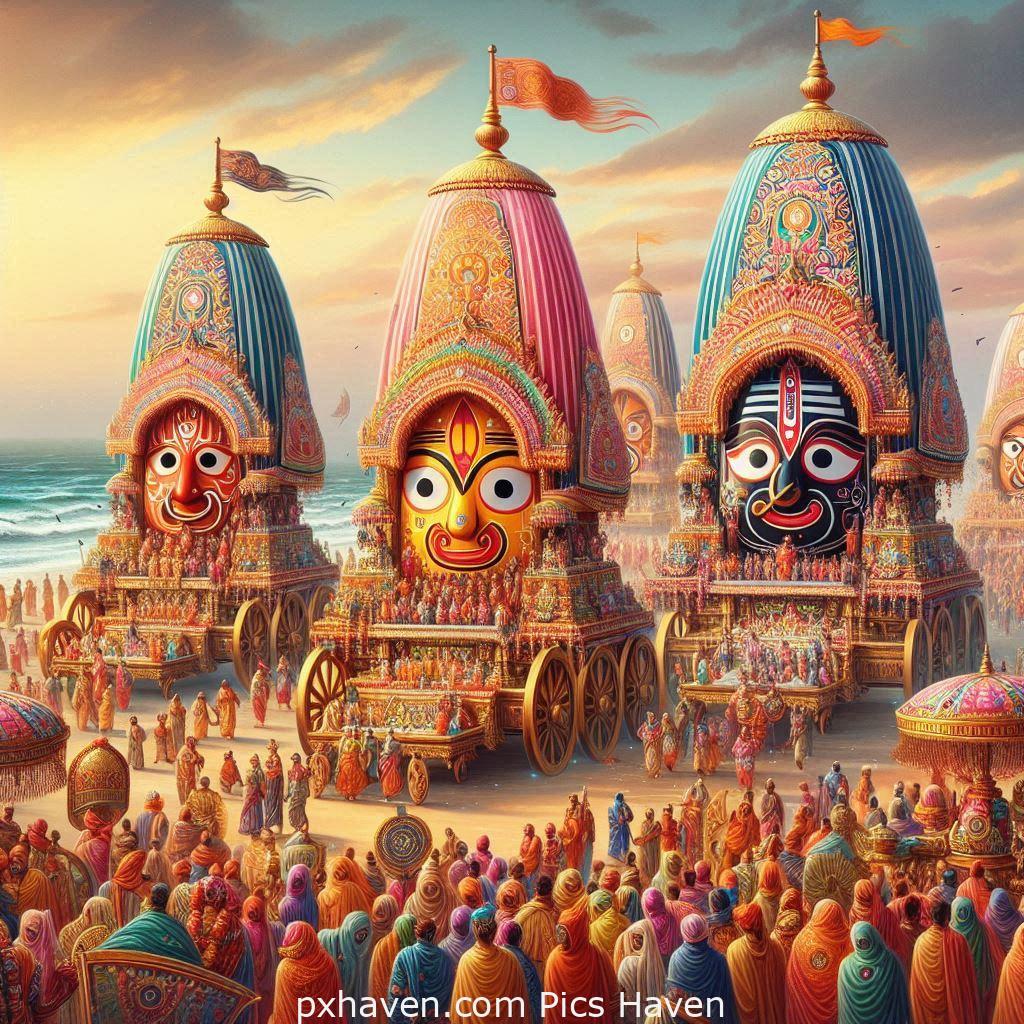 Rath Yatra. Lord Jagannath Balbhadra and Subhadra. Free Download. Full HD