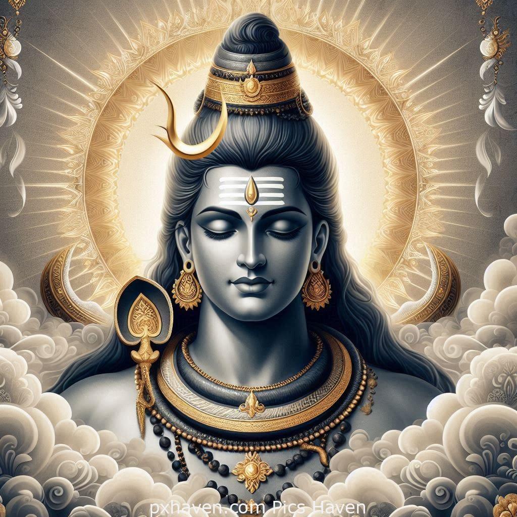 A calm image of Lord Shiva meditating. Full HD image. Free Download. Shivratri.