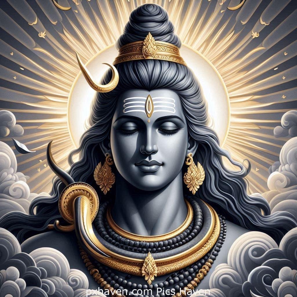A calm image of Lord Shiva meditating. Full HD image. Free Download. Shivratri.
