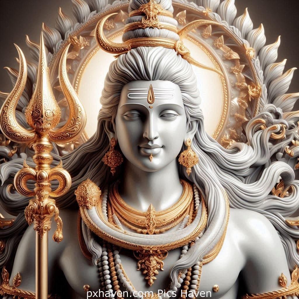 A calm image of Lord Shiva meditating. Full HD image. Free Download. Shivratri.