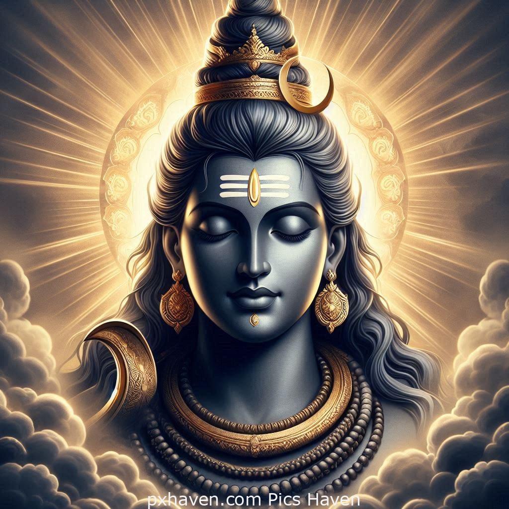 A calm picture of lord Shiva. Full HD image. Free Download. Shivratri