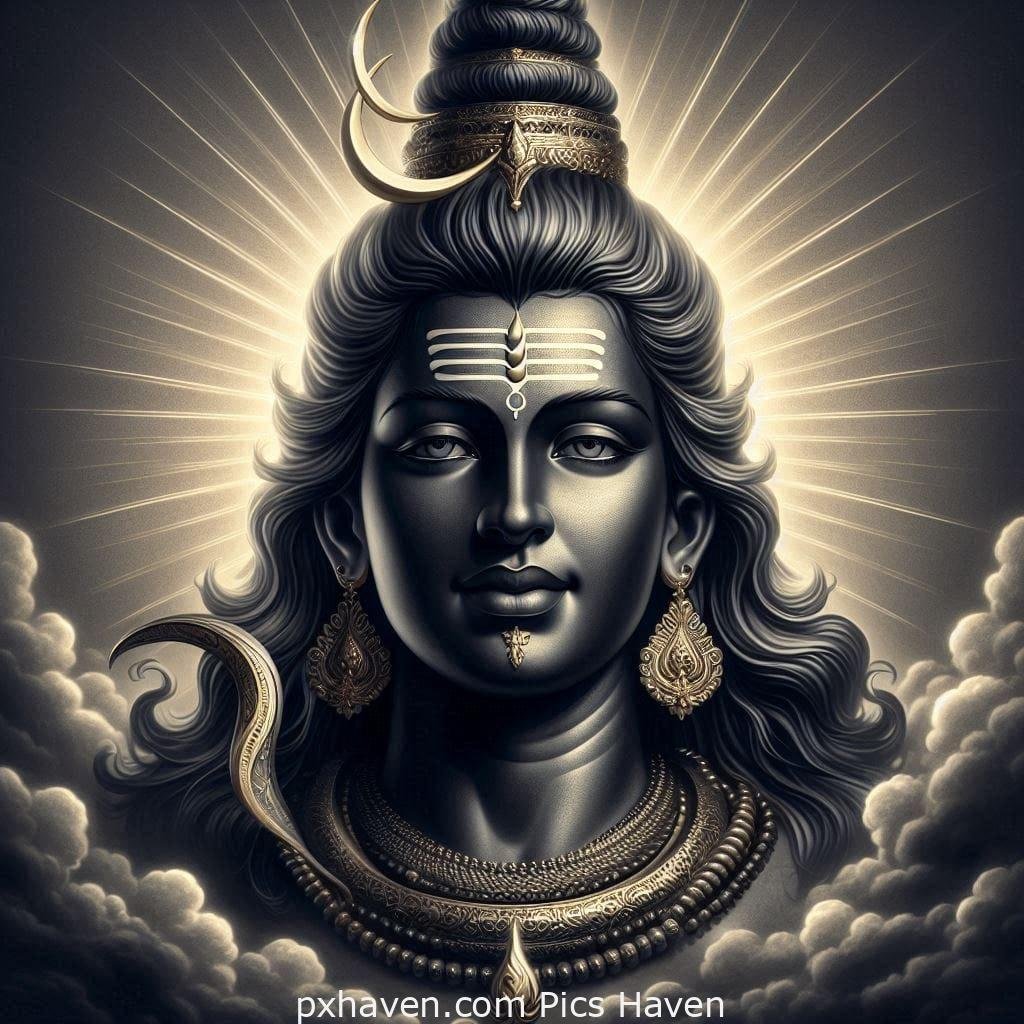 A calm picture of lord Shiva. Full HD image. Free Download. Shivratri