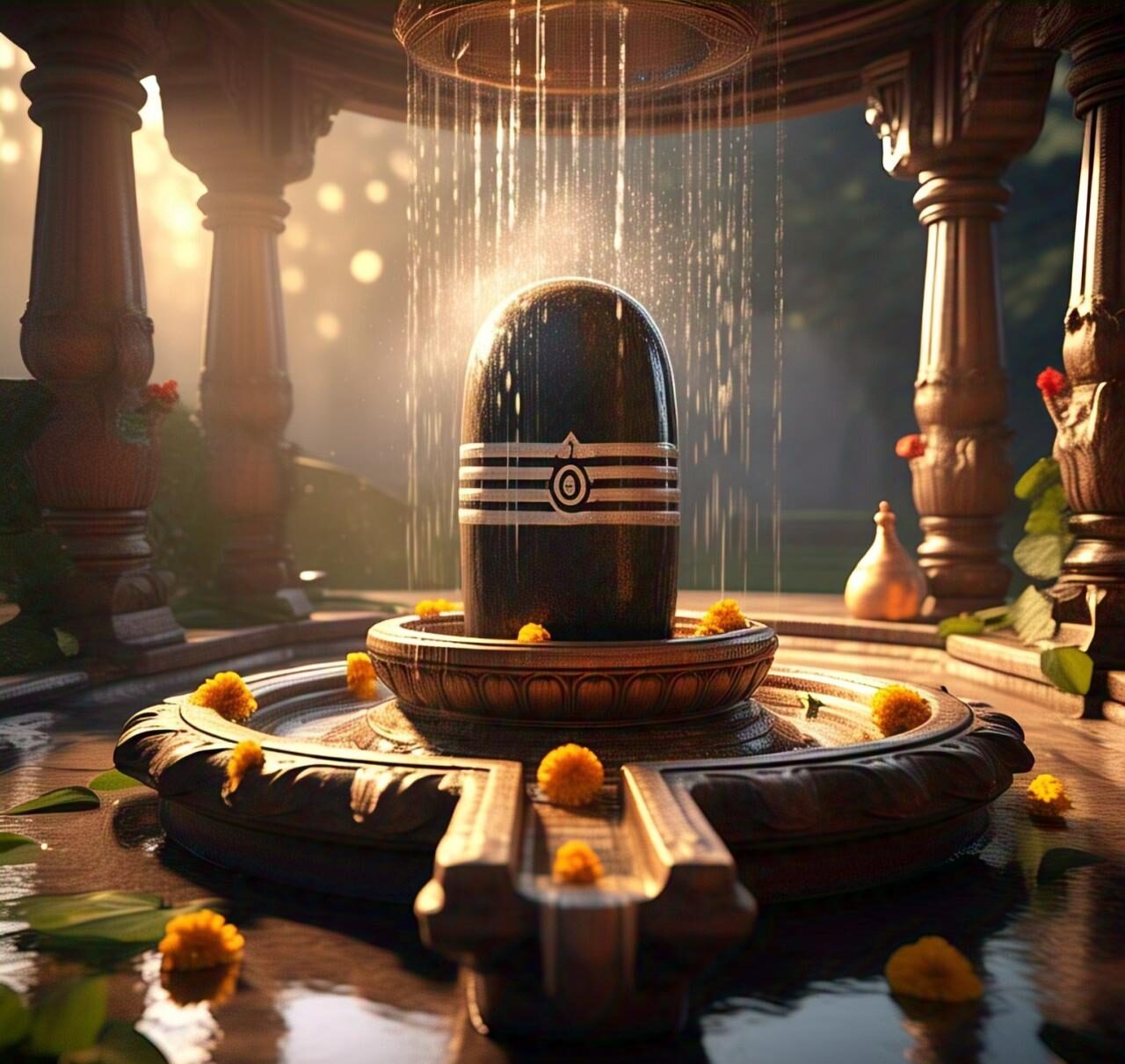 A calm image of Lord Shivalingam. Full HD image. Free Download. Shiva ratri.