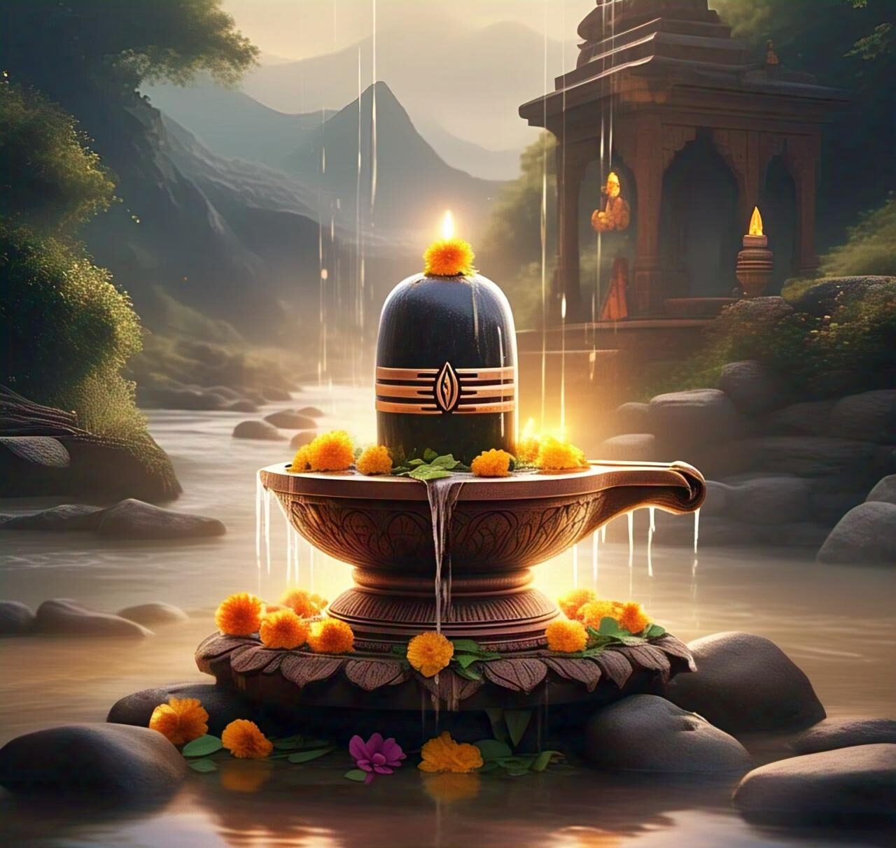 A calm image of Lord Shivalingam. Full HD image. Free Download. Shiva ratri.