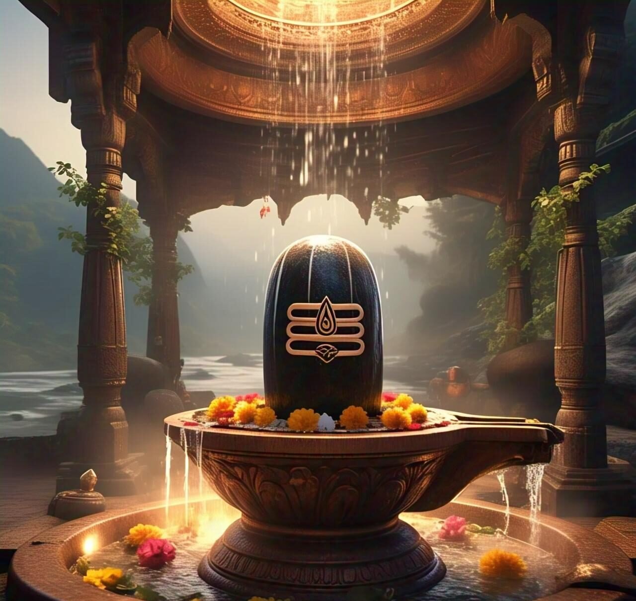 A calm image of Lord Shivalingam. Full HD image. Free Download. Shiva ratri.