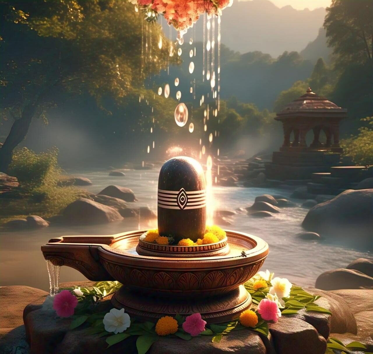 A calm image of Lord Shivalingam. Full HD image. Free Download. Shiva ratri.