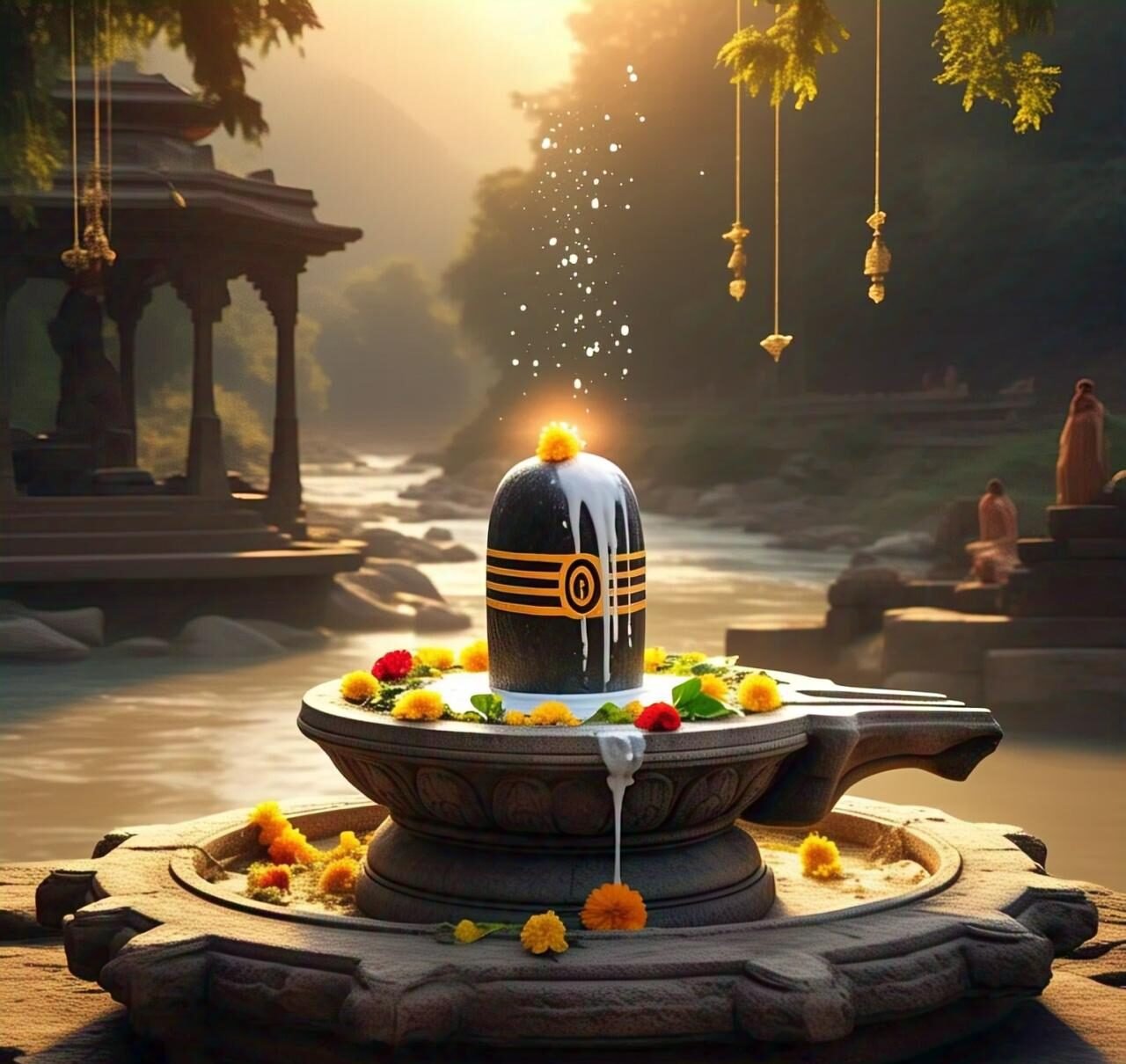 A calm image of Lord Shivalingam. Full HD image. Free Download. Shiva ratri.